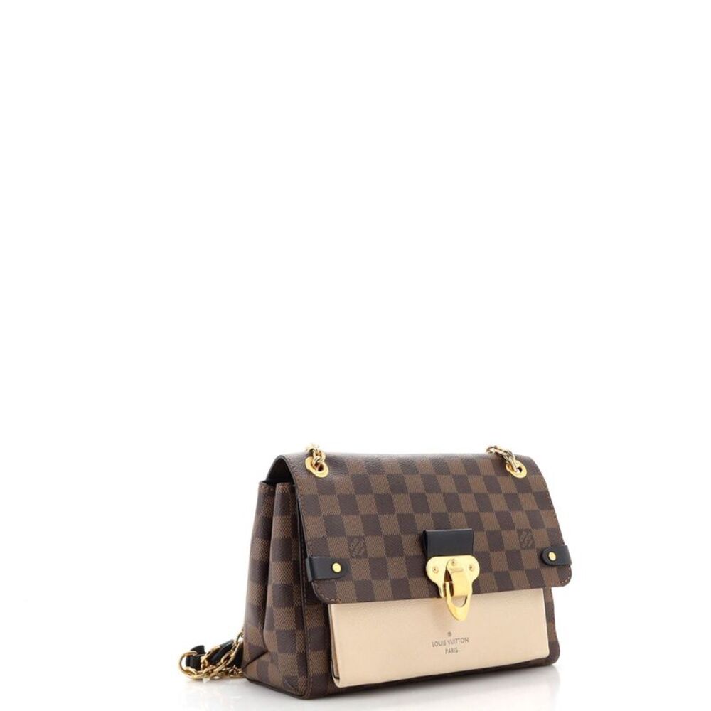 Louis Vuitton Vavin Handbag Damier with Leather PM Brown, Multicolor - Picture 2 of 8